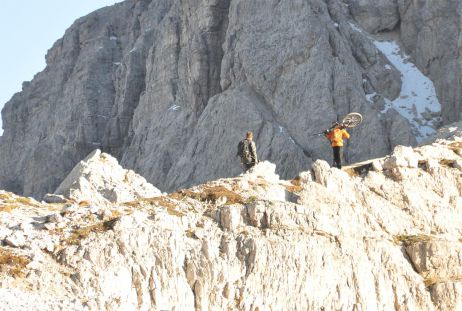 Dolomiten im Oktober: d.h., Klettersteige ohne Anzustehen