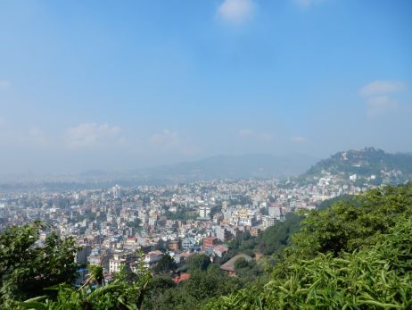 Blick über die Stadt von Swayambunath
