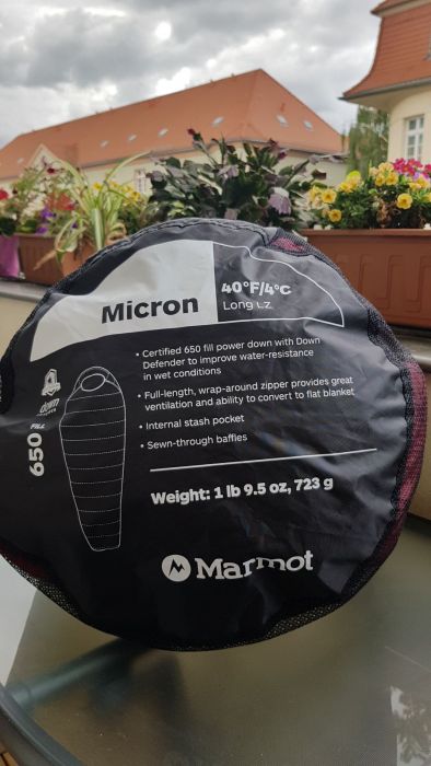 Marmot Micron 40: zusammengefasste Infos